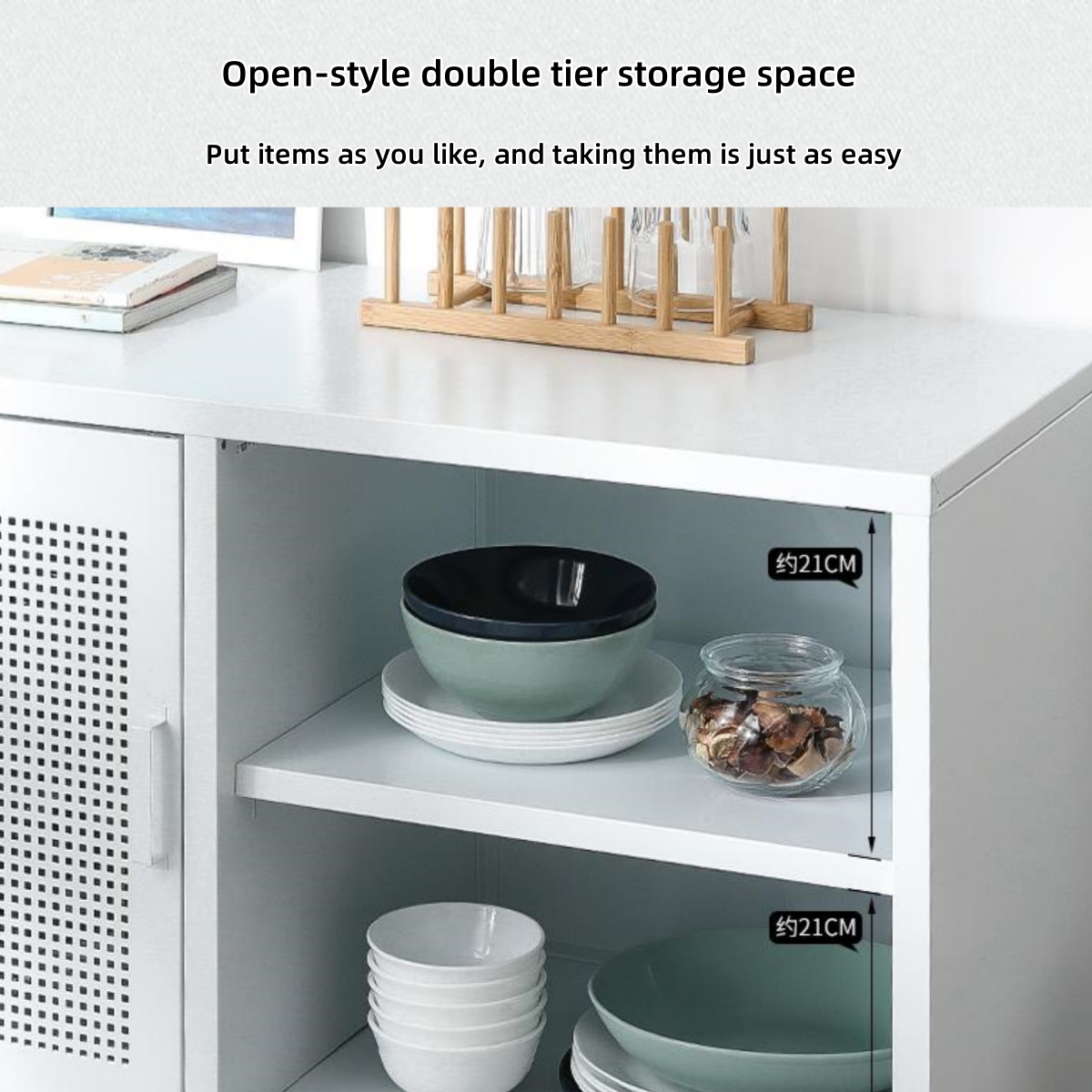 steel kitchen sideboard with perforated door nice practical kitchen design steel furniture Yadan Steel Furniture