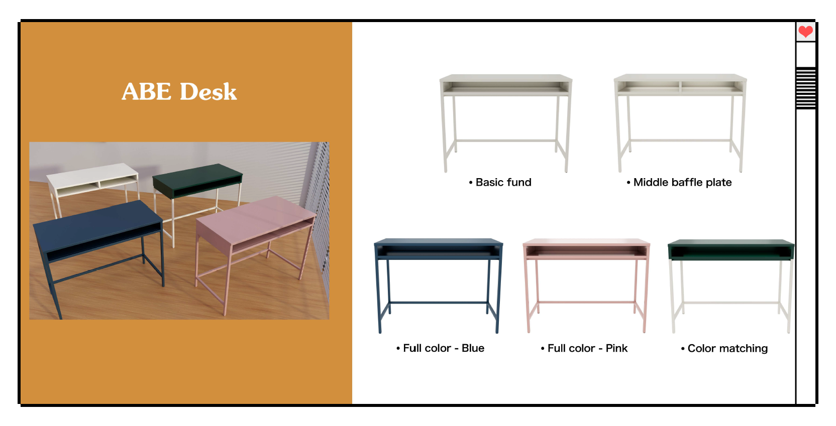 EDRIC home office series practical aesthetical work from home solution