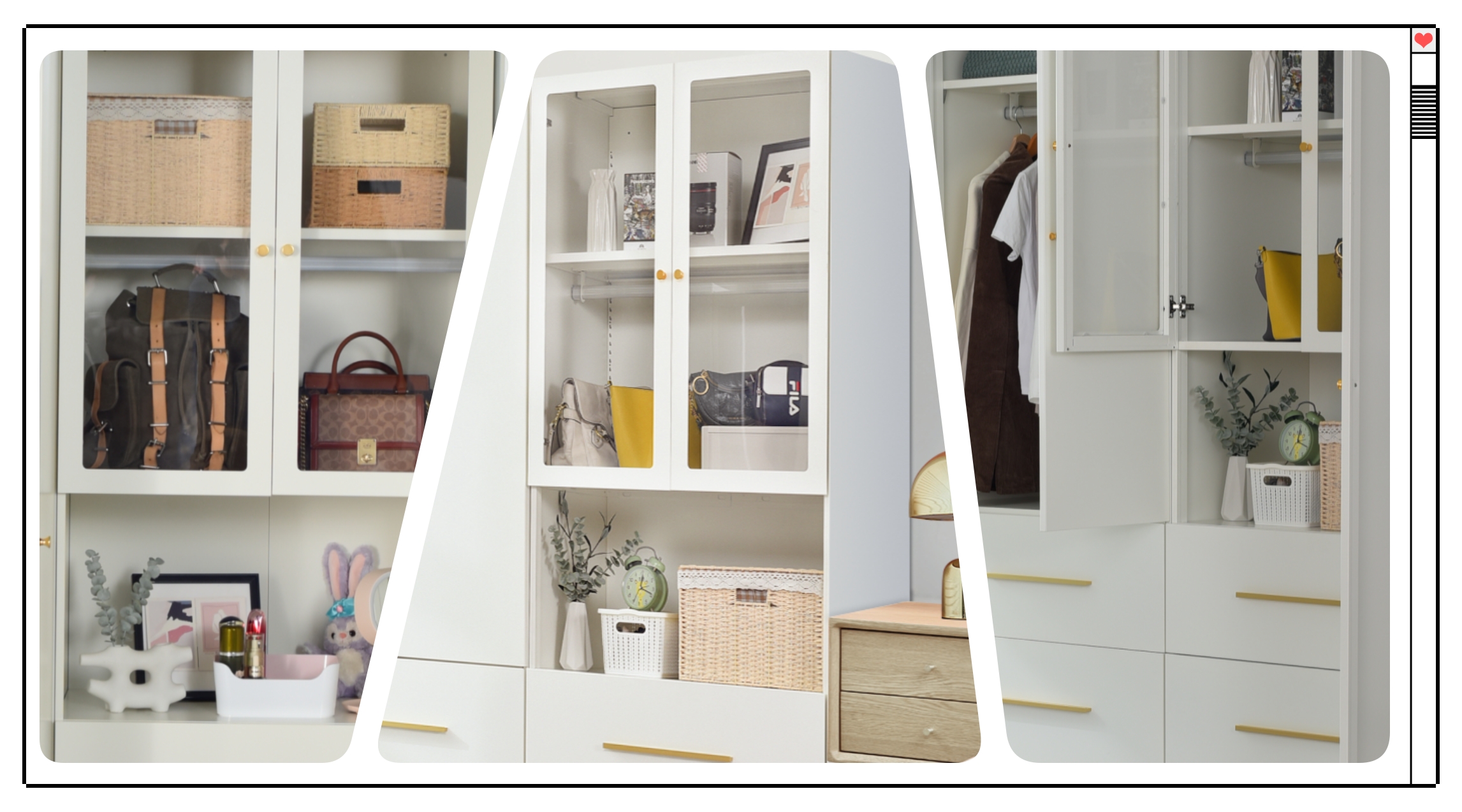 fourseasons steel combination wardrobe bedroom design home decor for clothing Yadan Steel Furniture