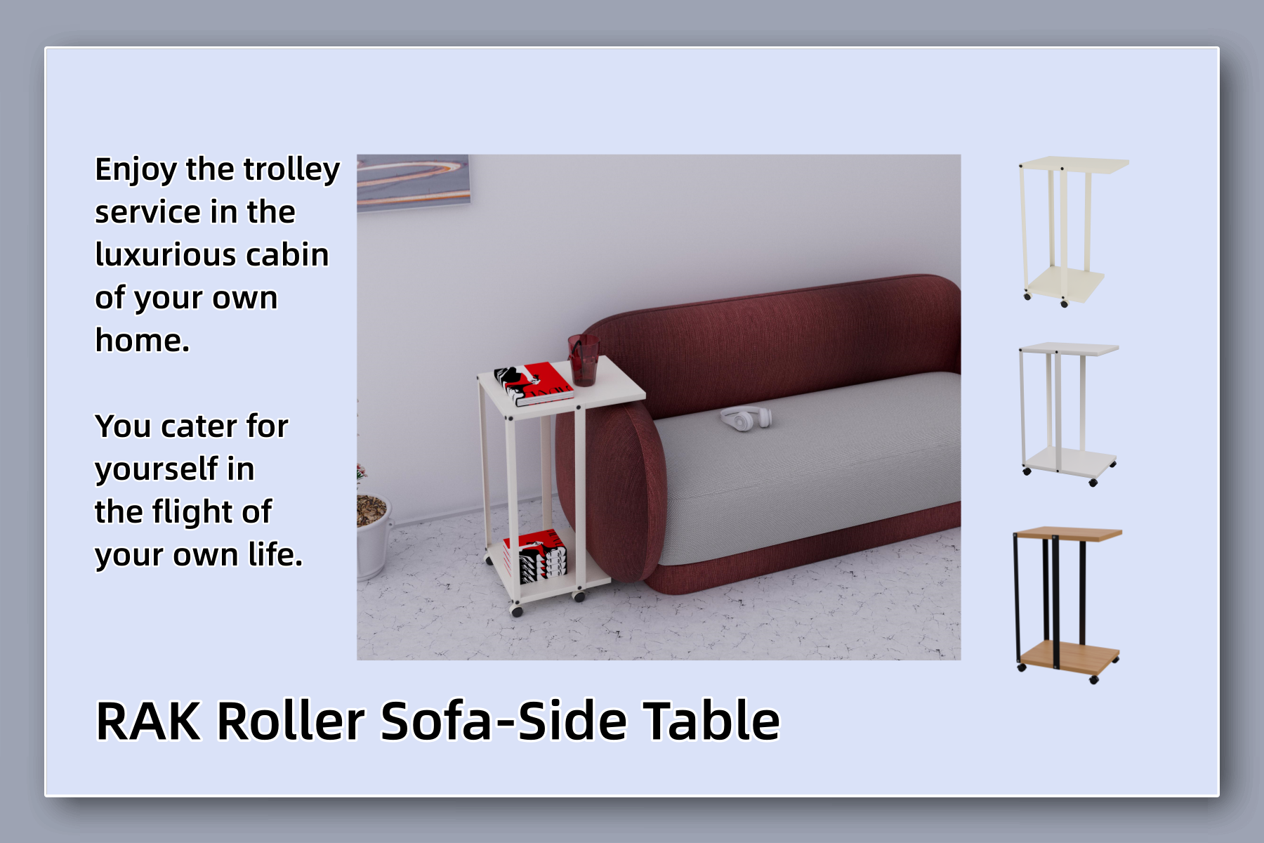 RAK shelf table nightstand storage table cabinet coffee table side table practical beautiful steel furniture