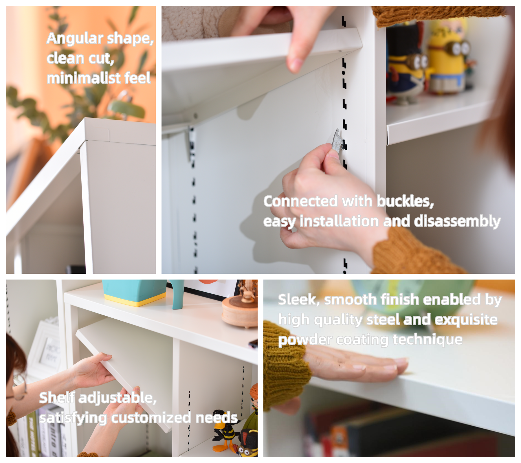 cubic grids storage cabinet modular design Yadan Steel Furniture