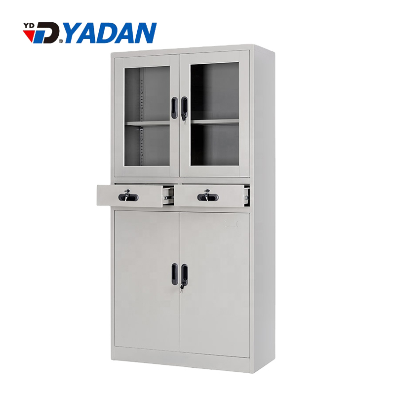 YD-B21 Multi-tier swing door cupboard with two drawers 900*1850mm