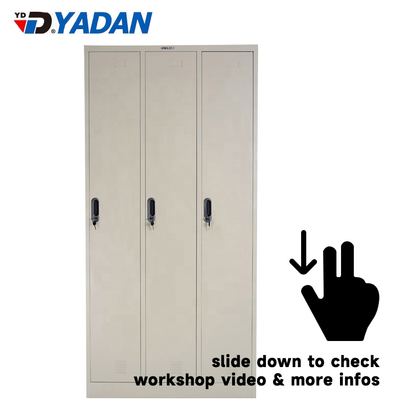  3 doors steel locker｜YD-C3T-S