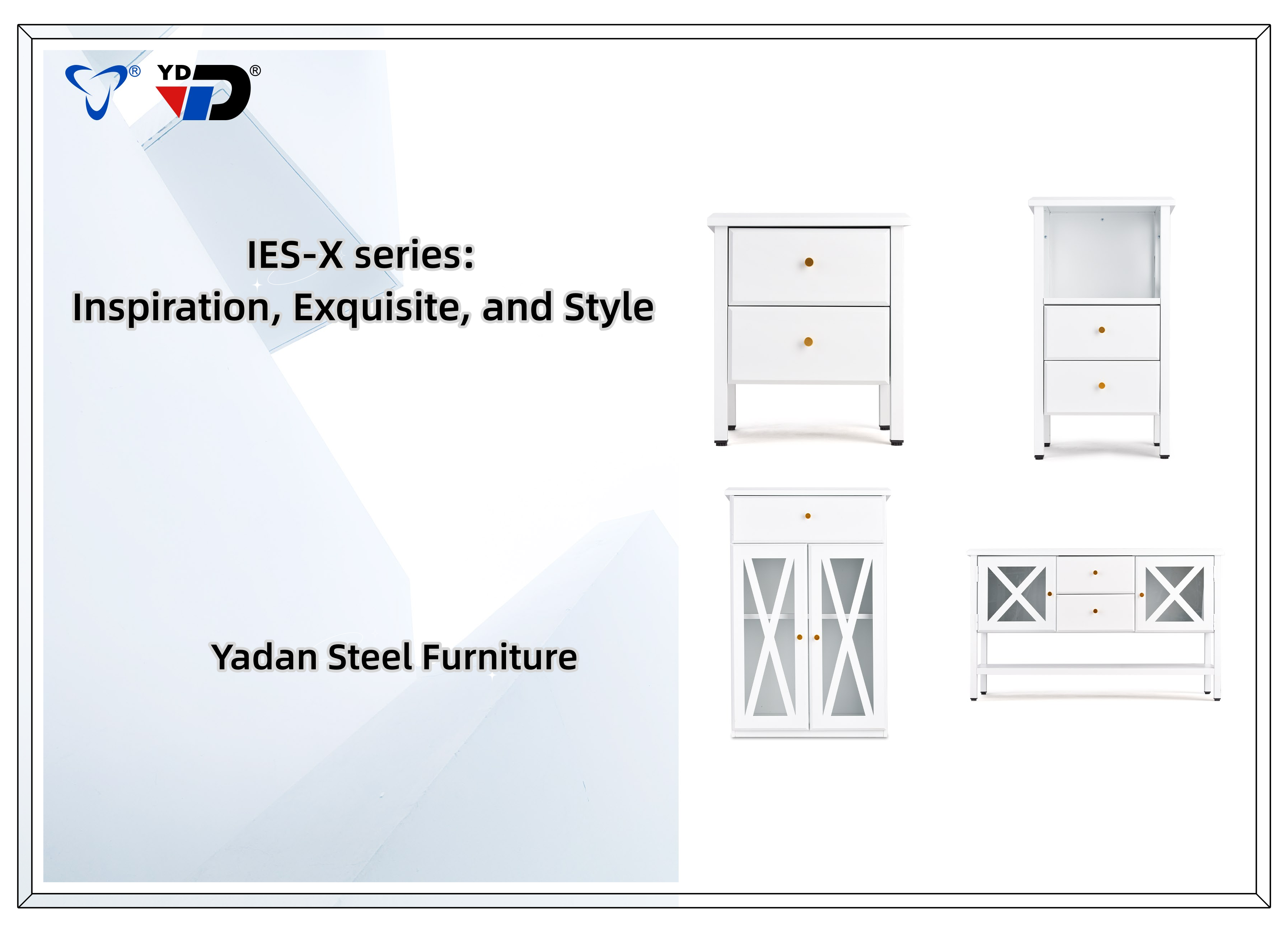 IES-X steel TV stands night stand cabinet furniture China sustainability environment