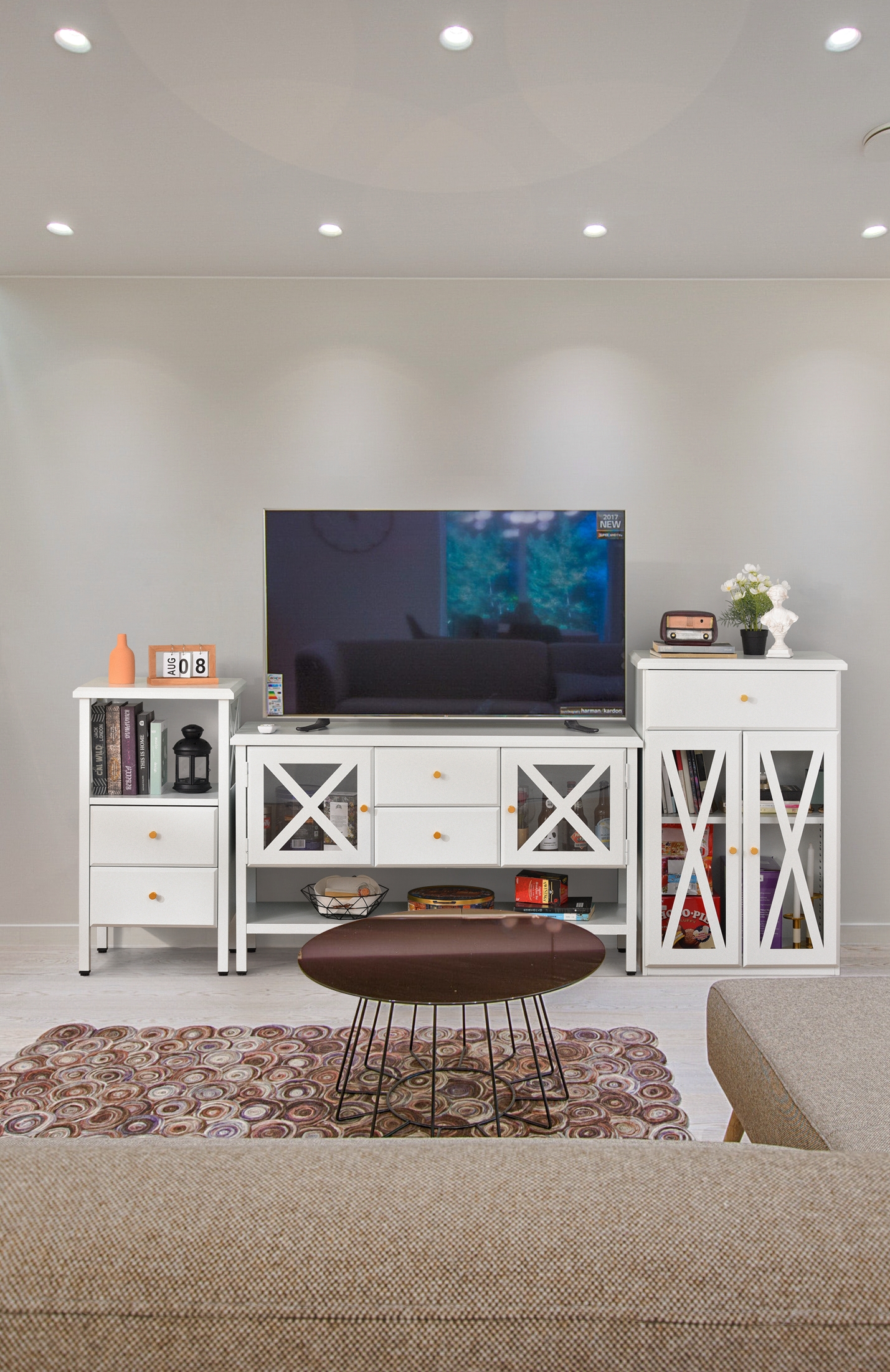 IES-X steel TV stands night stand cabinet furniture China sustainability environment